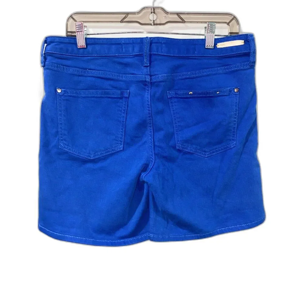 Anthropologie Cobalt Blue Jean Shorts - Picture 3 of 7